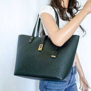 Michael Kors Karson LG Carryall Leather Tote Black